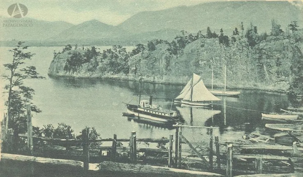 El vaporcito de la discordia, varios años después. Archivo Visual Patagónico.