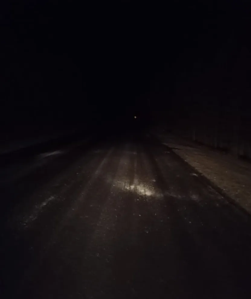 Piden extrema precaución para transitar en la Ruta 40 por presencia de hielo en zonas altas