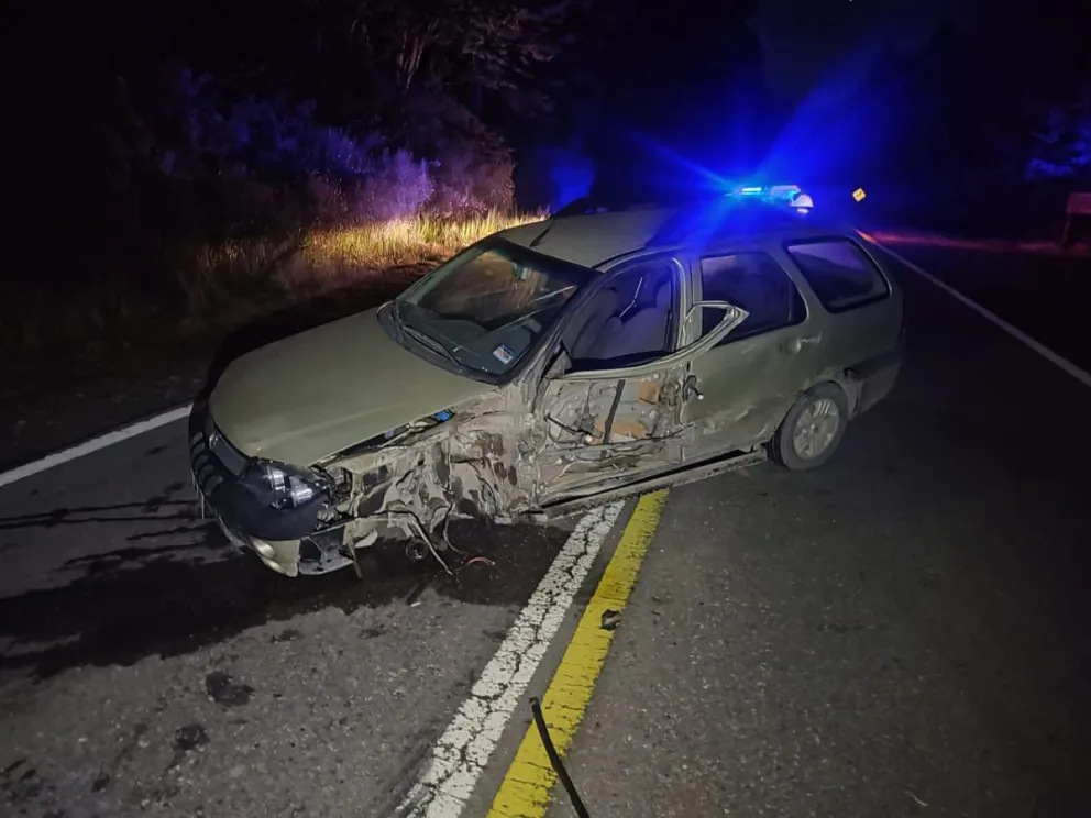Investigan si la niebla ocasionó el accidente vehícular en Ruta 40 (foto: Gendarmería Nacional) 