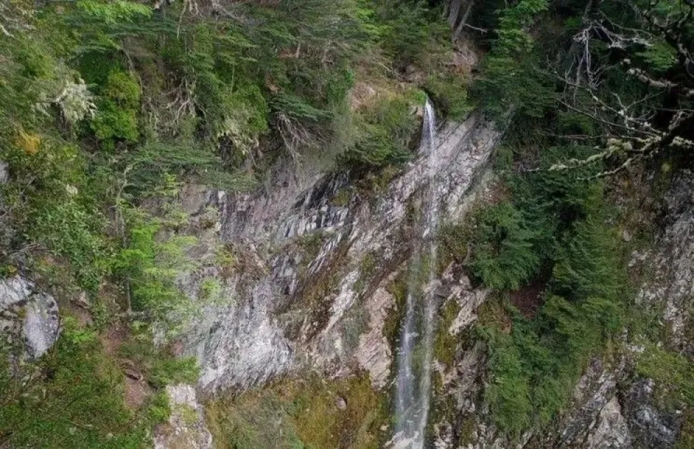 Esta es la cascada donde sucedió el lamentable episodio. 
