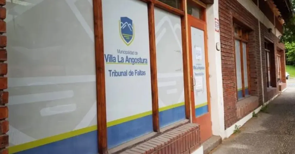 El Tribunal de Faltas de la Municipalidad de Villa La Angostura. Foto: gentileza