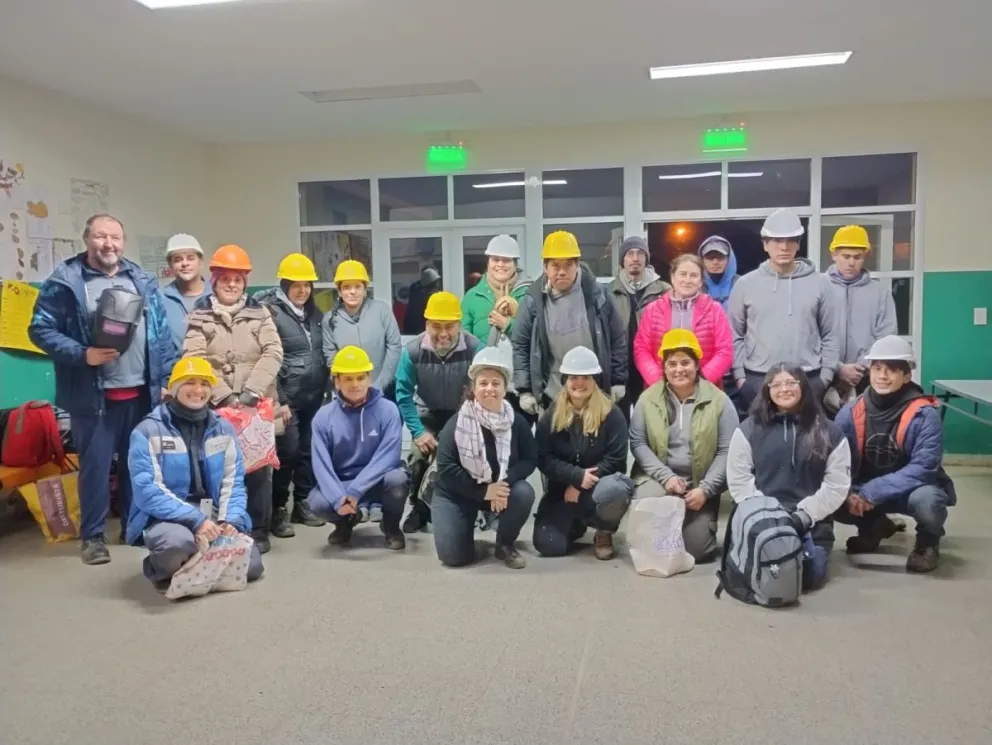 Felices por lo logrado en cada jornada de trabajo.
