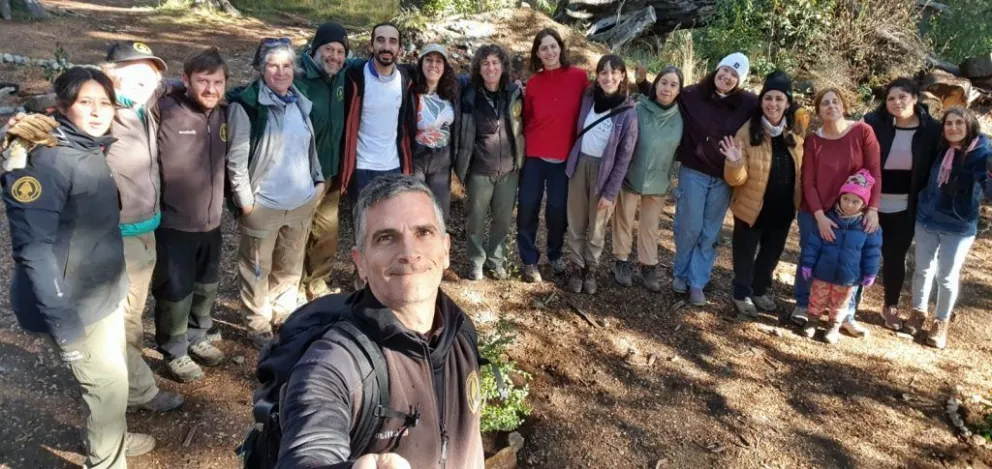 Labor en conjunto con la asociación “Hecho en los Coihues”, la escuela Nehuen Peuman y la organización “Circuito Verde”. Foto: gentileza