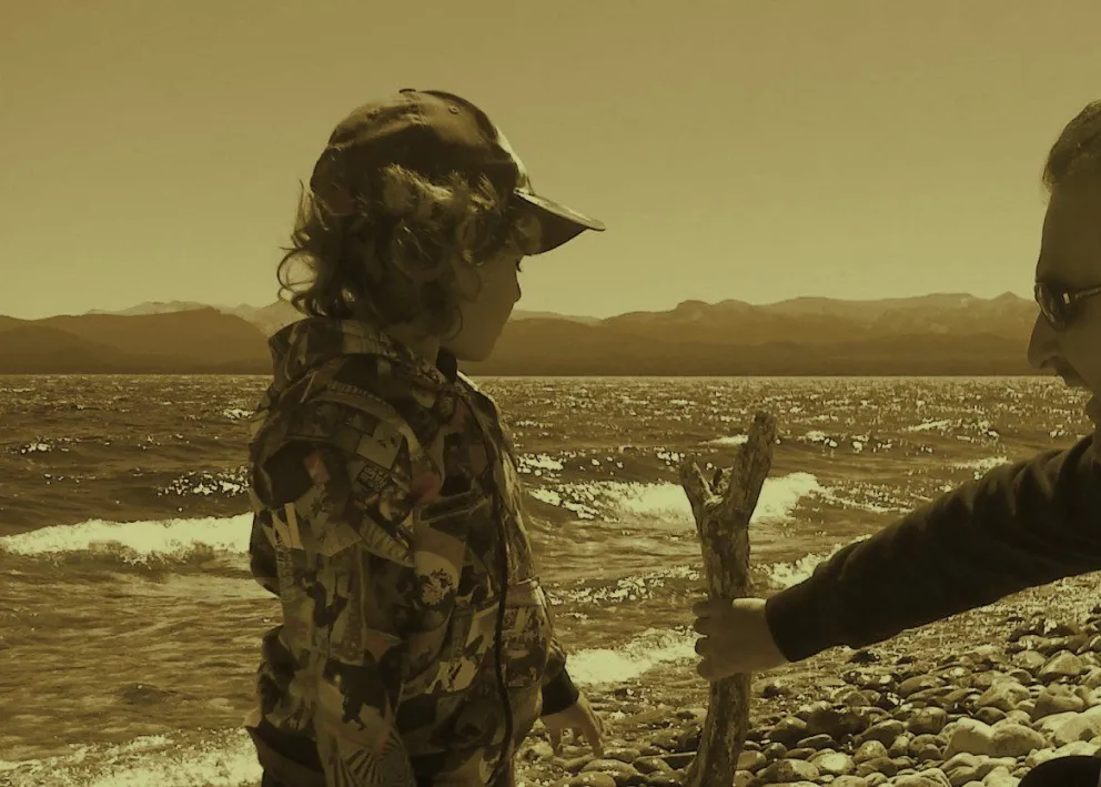 Palabras mágicas: "Feliz día, papá" (foto gentileza de Noelia López).