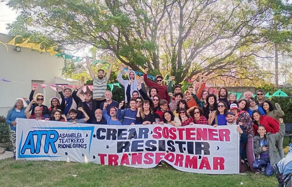 La Asamblea de Teatrerxs Rionegrinxs en mayo último.