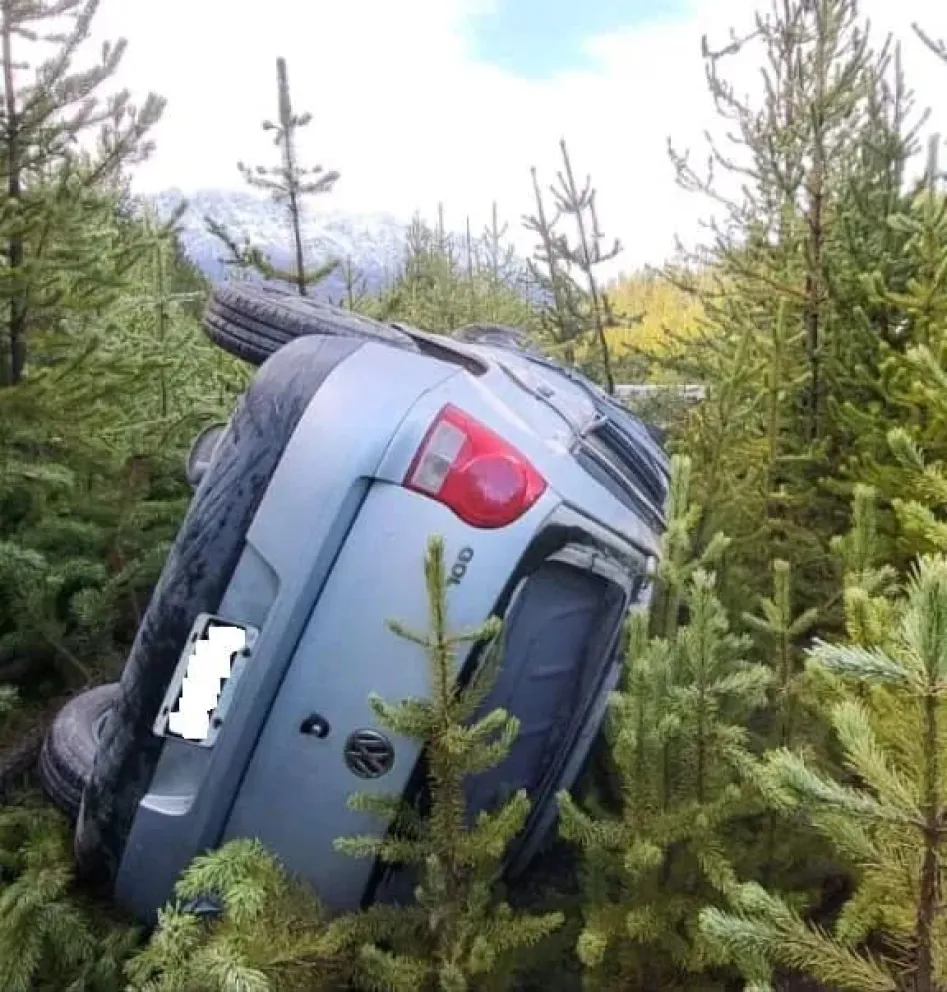 Vialidad Nacional había advertido sobre la presencia de hielo en la calzada. Foto: gentileza Infochucao. 