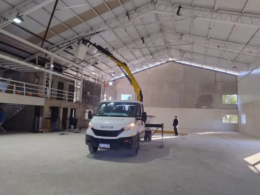 Uno de los gimnasios que pronto utilizarán los vecinos de los kilómetros / Foto Facu Pardo 