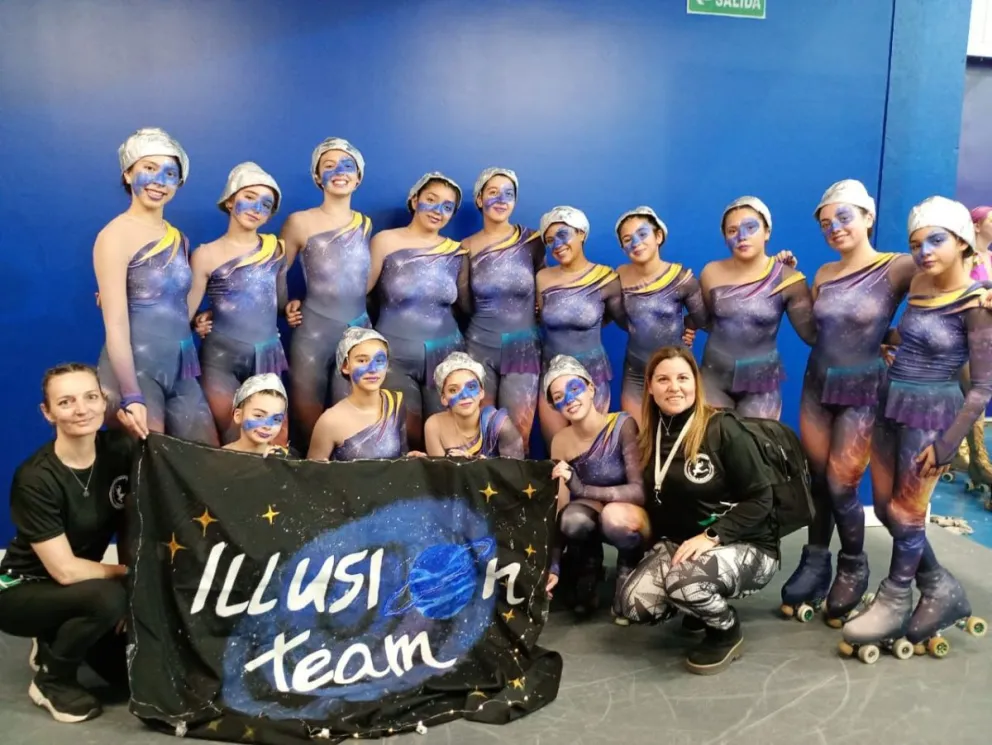 Gran actuación de las Manolitas con el  "Illusion Team" en Buenos Aires (Fotos gentileza)