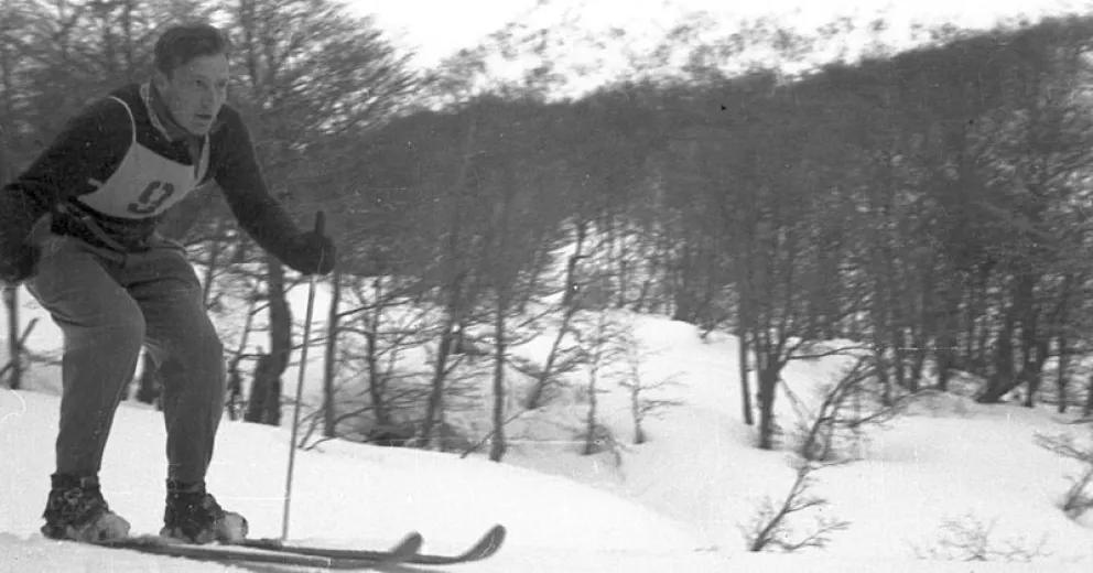 Andrés era amante de las actividades de montaña. Foto del archivo familiar cedida a El Cordillerano.