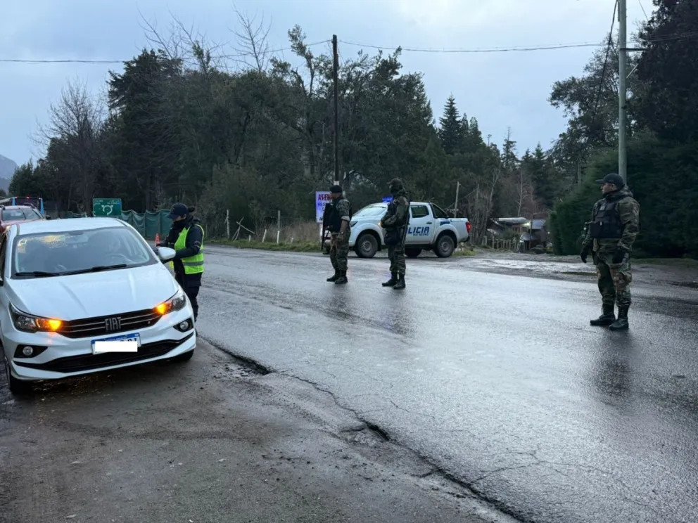 Control en distintos puntos de la ciudad. 