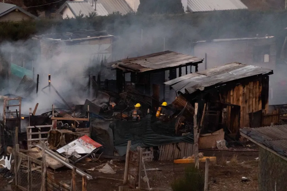 Una tarde dura para la comunidad. Foto de Facundo Pardo.
