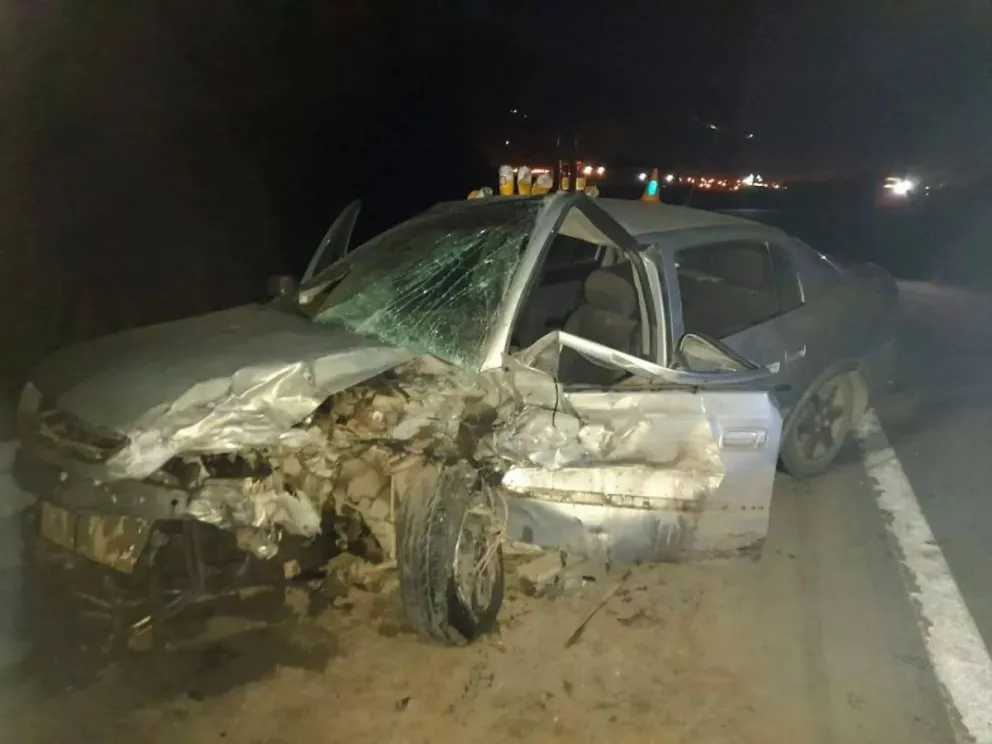 Así quedó el automóvil que conducía el hombre que fue eximido de responsabilidad penal. (Foto archivo).