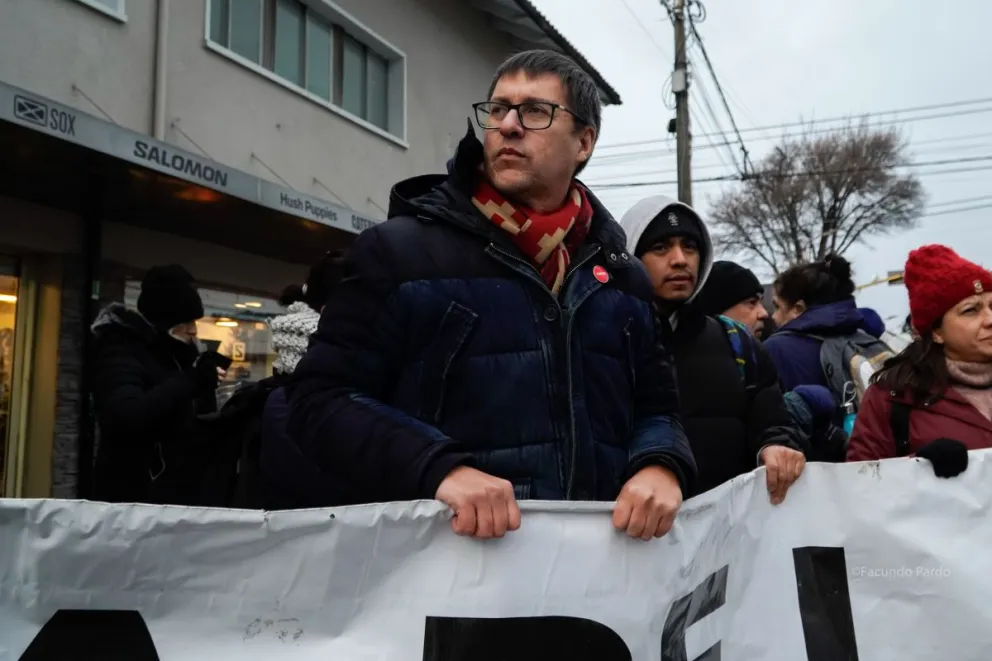 El Vicerrector en una de las marchas por la educación pública / Foto de archivo 