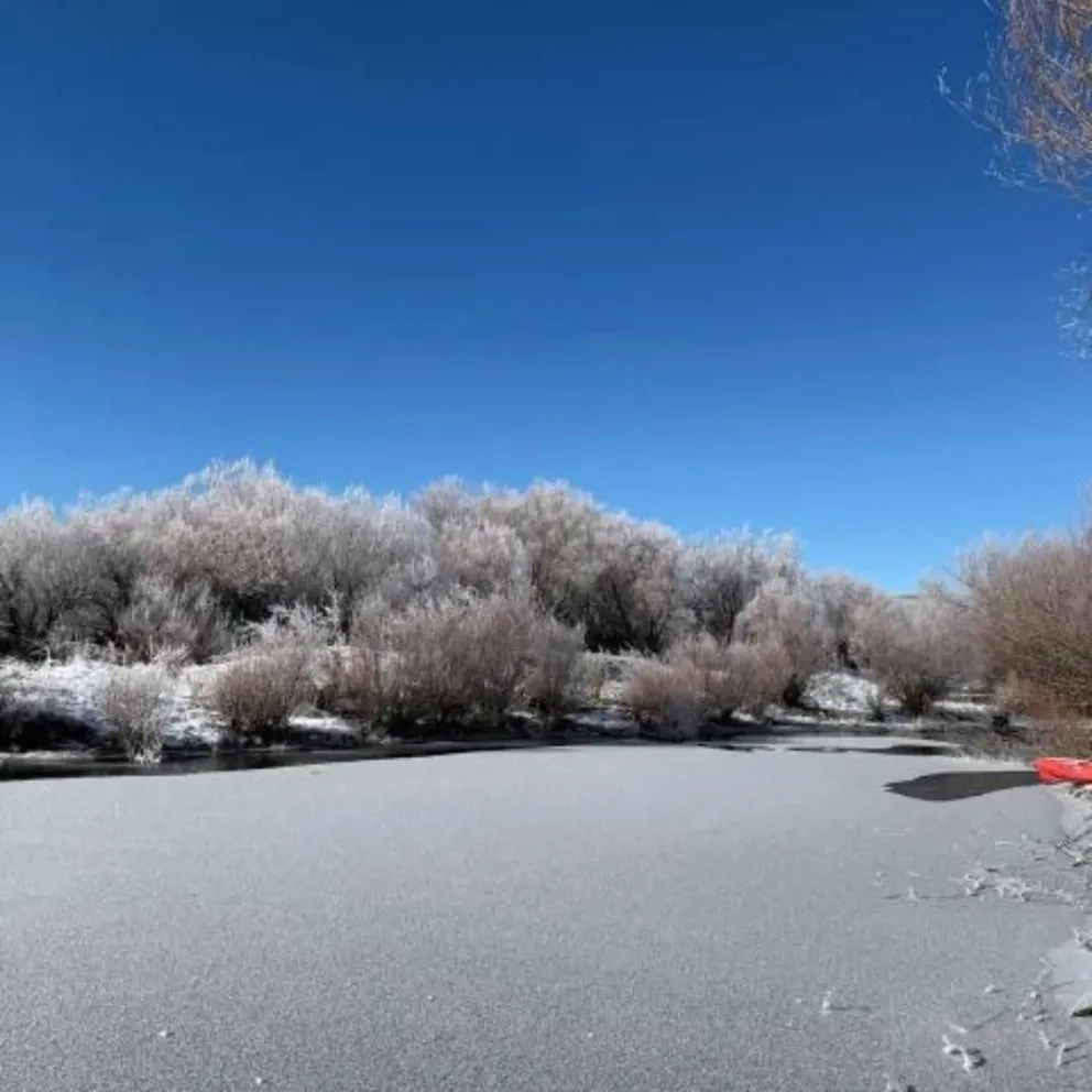 El Pichileufu, una pista de hielo (foto: Alejandro Fernández)