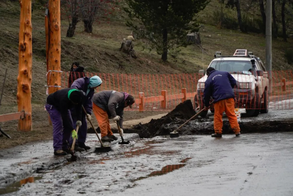 Mandisoví, Pasaje Gutiérrez y Tacuarí . Operativo de corte de tránsito vehicula. Foto: Facundo Pardo 