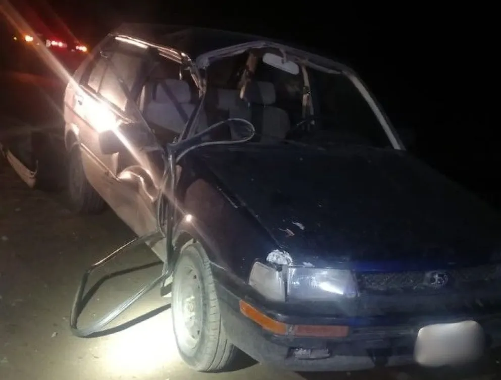 Uno de los vehículos involucrados en el siniestro.  