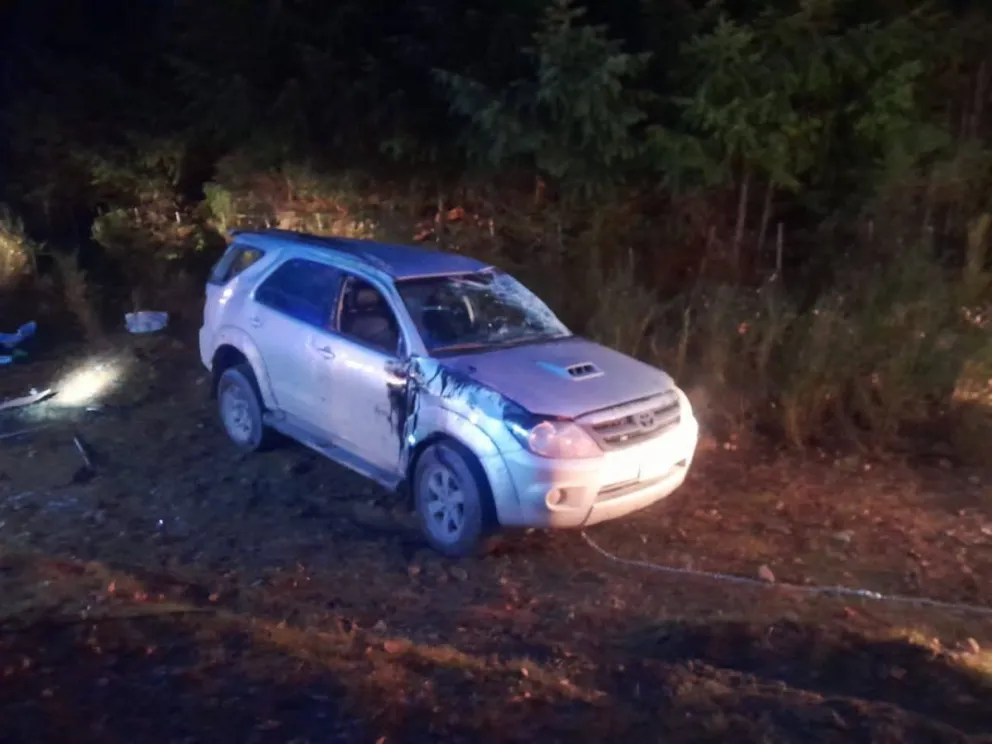 Intervino en el accidente Bomberos Lago Puelo (foto; gentileza Nan Puelo)