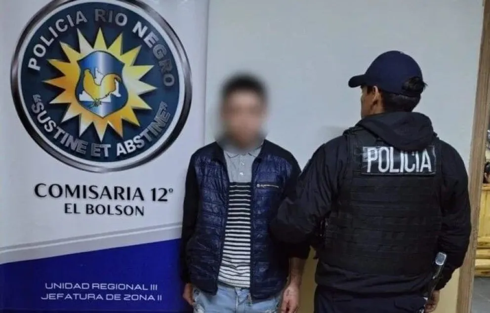 El momento de la detención del delincuente. 
