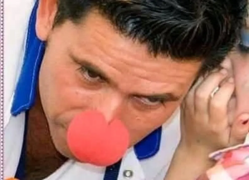 La nariz de payaso, un distintivo que el clown lleva con orgullo (fotos gentileza).