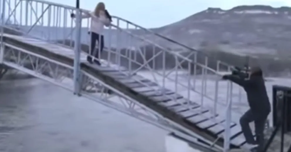 No es la primera vez que la periodista sufre una caída.