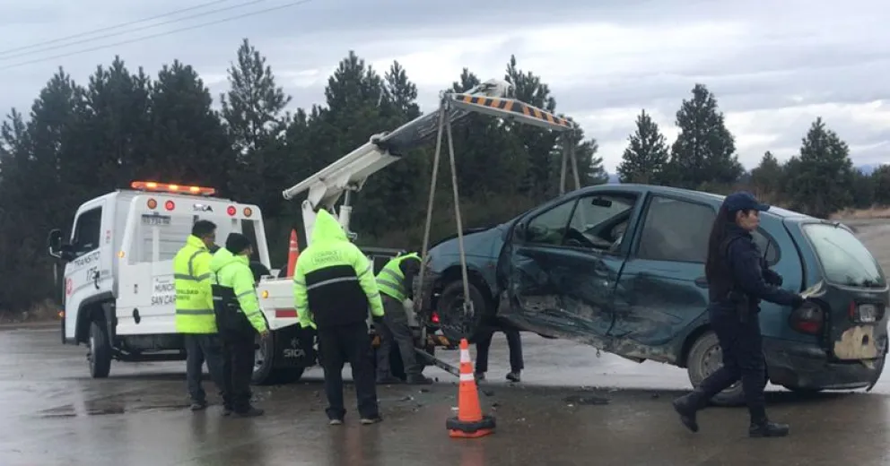 Uno de los vehículos involucrados.