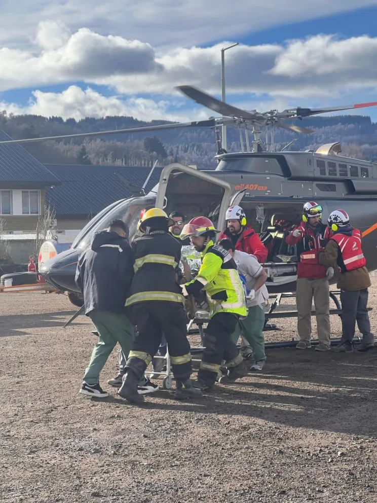 Enorme despliegue articulado entre organismos de seguridad de Rio Negro y Neuquén (foto: Gentileza)