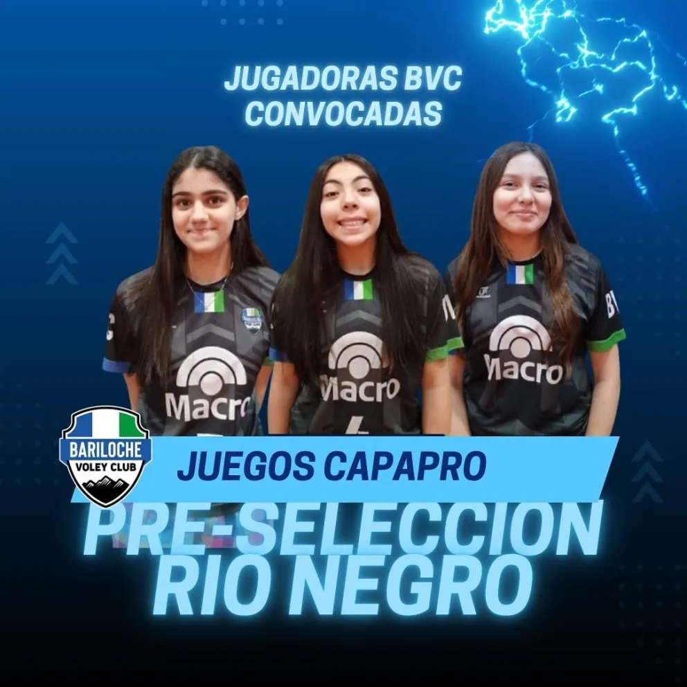 Barilochenses rumbo a preselecciones de vóley provincial (Fotos BVC)