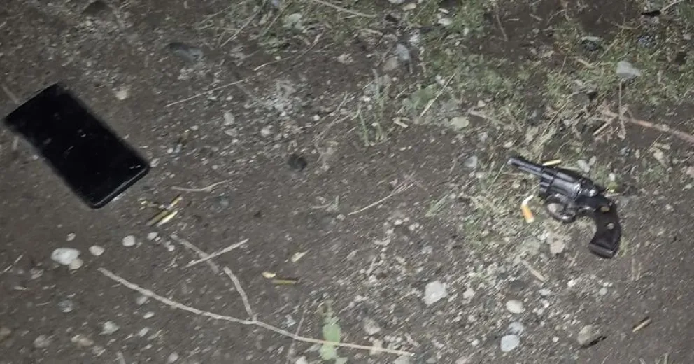 El arma que portaba el joven.