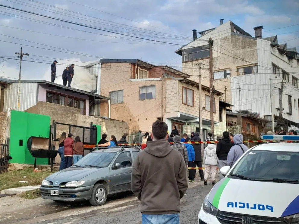 El fuego alertó a los vecinos.