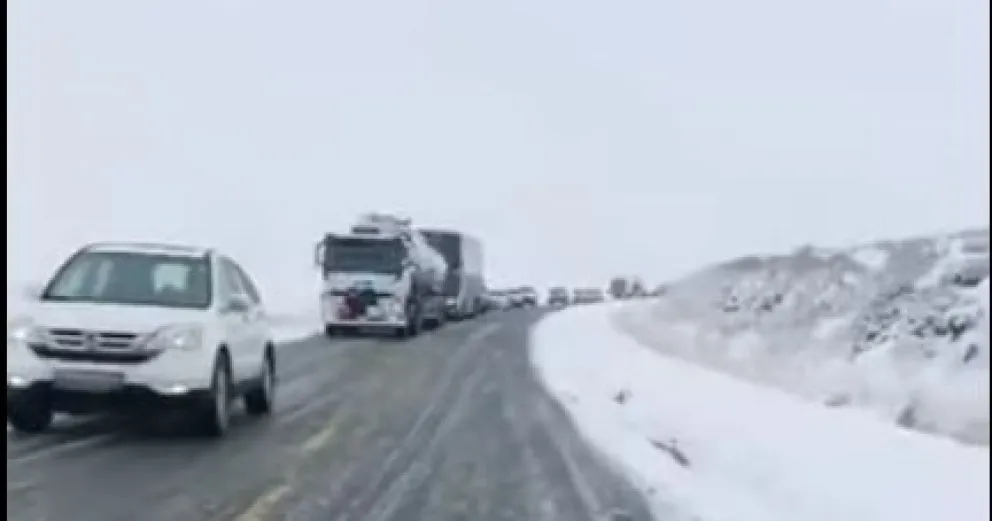 La nieve llegó a todas las rutas de la región