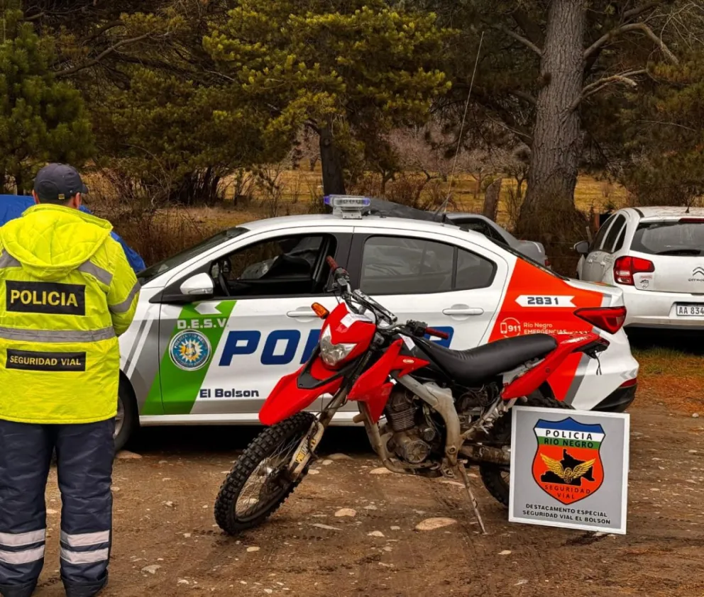 Su conductor no tenía registro de conducir, casco ni la documentación del vehículo. Foto: gentileza