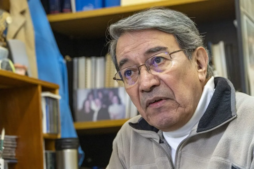 "Estamos atravesando momentos difíciles como no he visto antes en mis más de cincuenta años como investigador en esta institución”. Foto: Facundo Pardo.