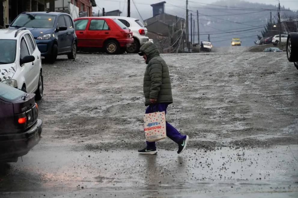 Las lluvias responden al sistema frontal que afecta a gran parte de la región cordillerana / Foto: Facundo Pardo 
