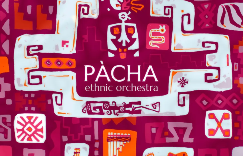 Una orquesta étnica dentro de la compu.