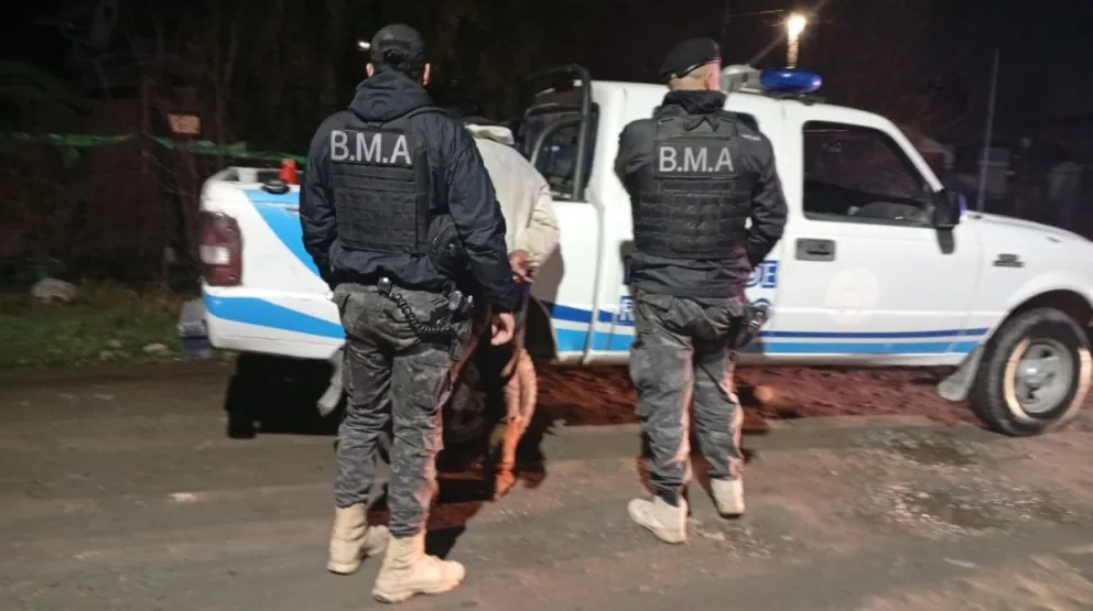 Momento en que fueron detenidos.