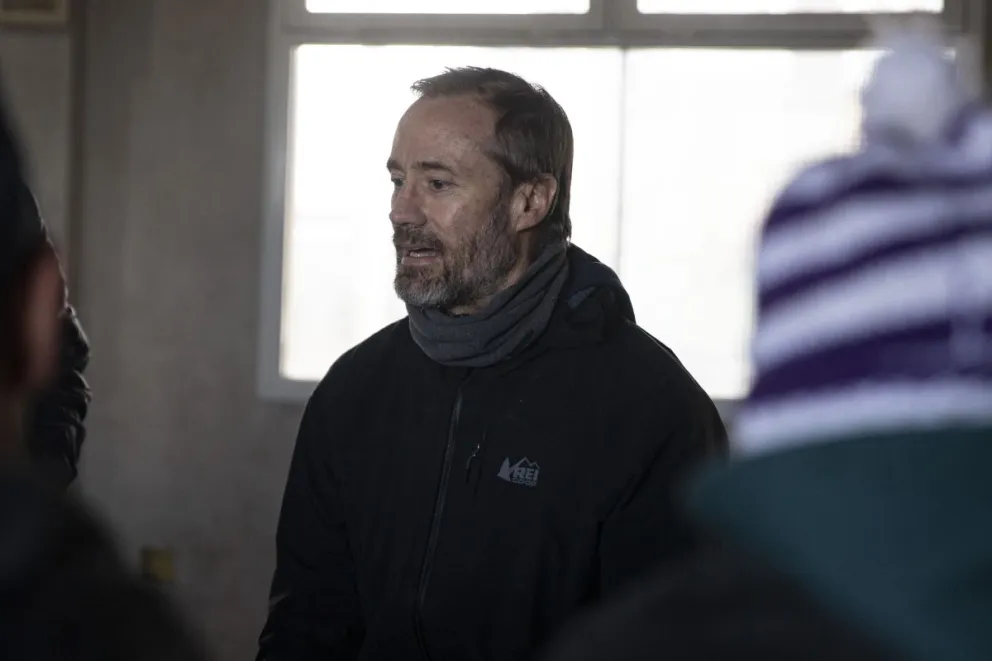 Michael Belmont, uno de los coordinadores del trabajo en el Hogar de Cristo. Foto: Eugenia Neme. 