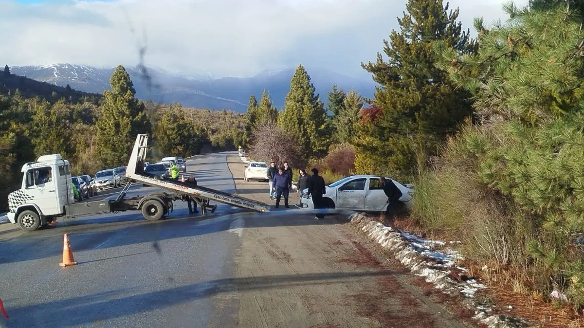 Accidente en la ruta al centro invernal