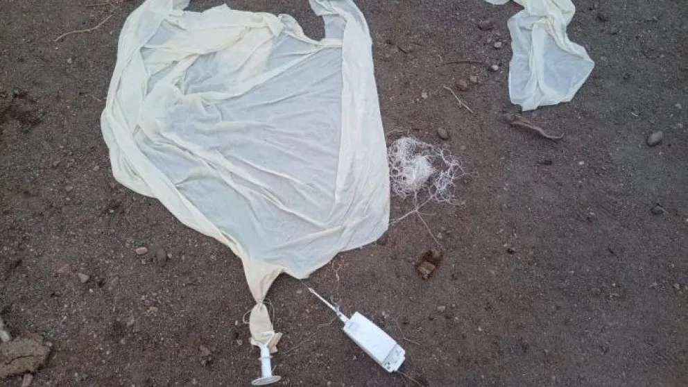 No se ha informado oficialmente su procedencia (foto;Línea Sur Noticias) 