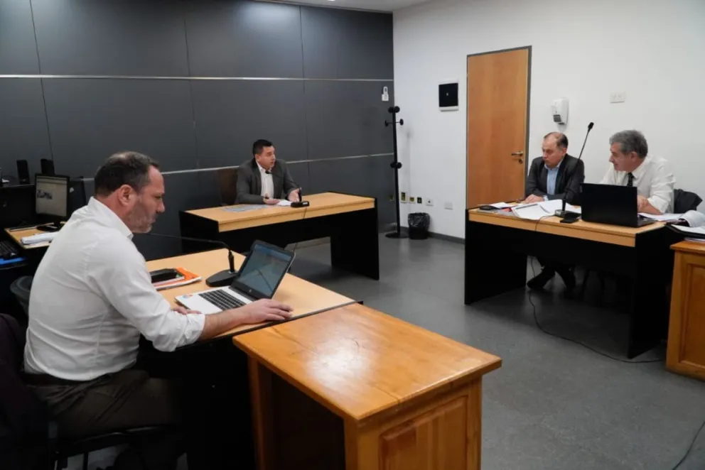 Una escena de la audiencia de este lunes en los tribunales locales, sin querellante ni denunciado. Foto: Eugenia Neme.