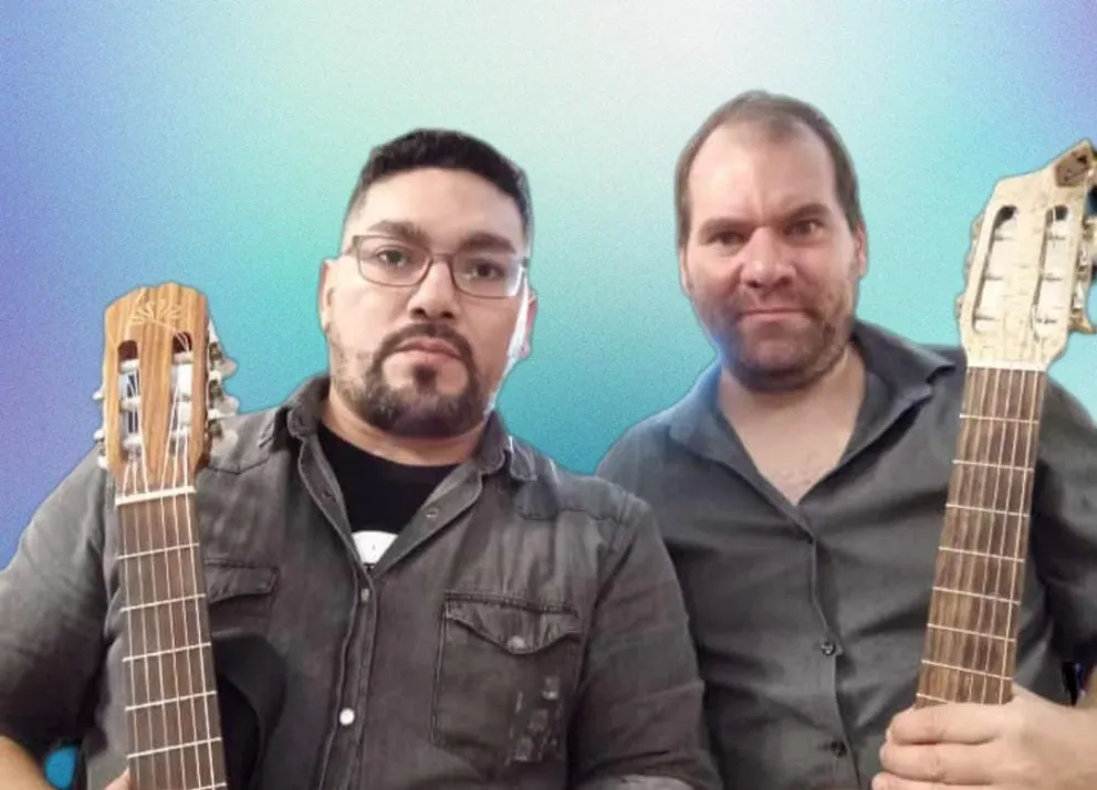 Un dúo folklórico que invita a la danza (fotos gentileza).