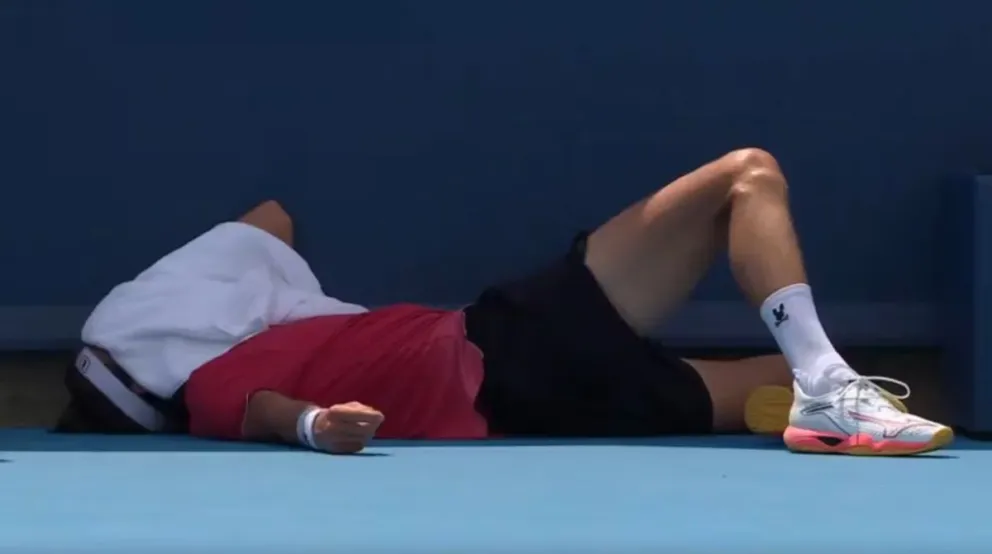 Rinderknech se desplomó debido a las altas temperaturas.