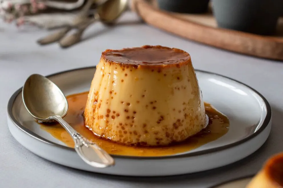 Flan casero en simples pasos.