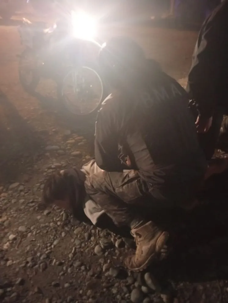 El operativo se realizó cerca de las 22 horas.