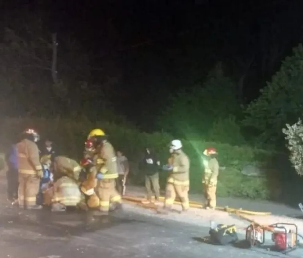 En un importante operativo de seguridad, trasladaron a un herido por accidente en la zona del km 17 (foto de archivo)