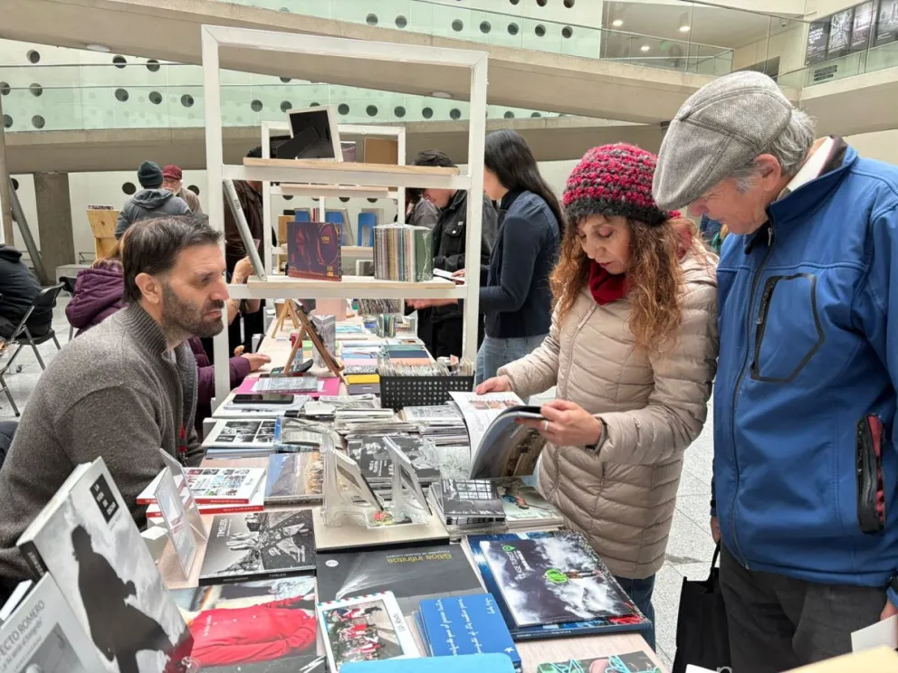 El stand de Jorge en el CC La Moneda.