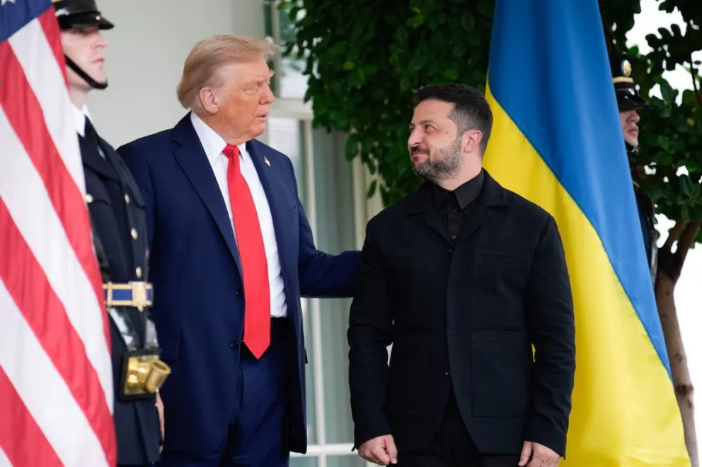 Donald Trump se reunió con Volodimir Zelenski en la Casa Blanca. 