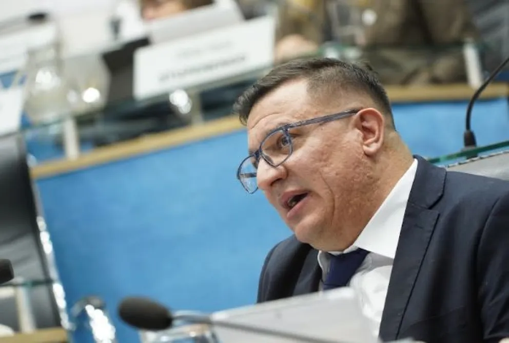 El legislador Lucas Pica, uno de los autores de la propuesta.