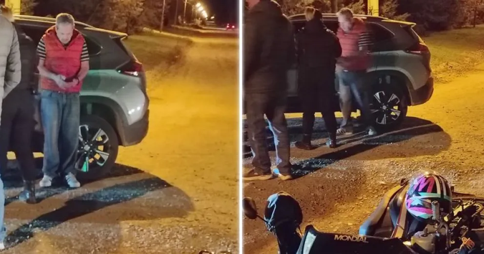 Embistió desde atrás a una joven que se trasladaba en moto.