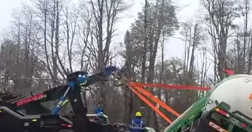 Los trabajos durante esta mañana de lunes.