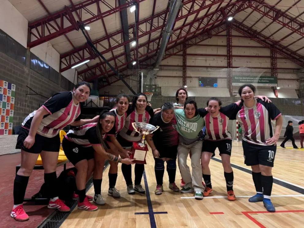 Festejaron en el cierre de la Liga de Fútbol Femenino (Fotos gentileza)